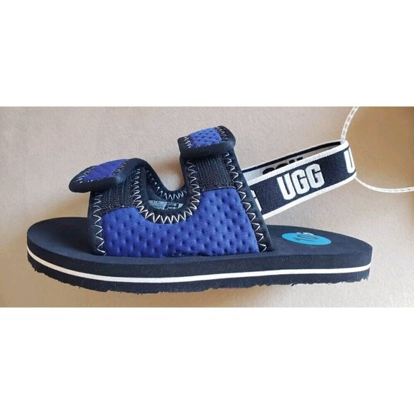 NEW UGG TODDLER/KIDS LENNON BLUE SLINGBACK SZ 10 - Picture 5 of 6